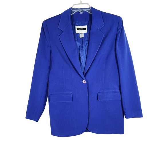 Votre Nom Jackets & Blazers - Votre Nom 4 Blue Single Breasted Blazer Minimalist Career Jacket Capsule Career
